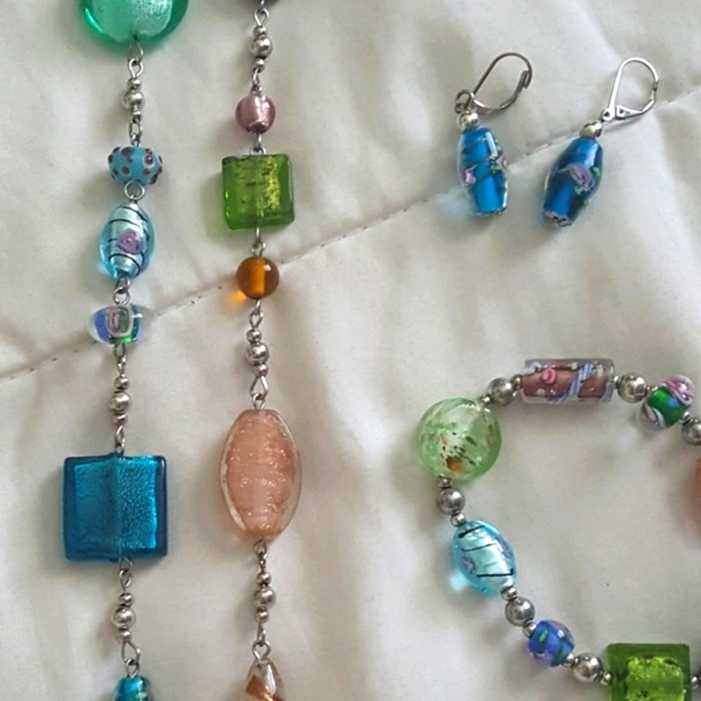 Premier Designs Venetian Lampwork Glass Beads Set - Picture 2 of 5